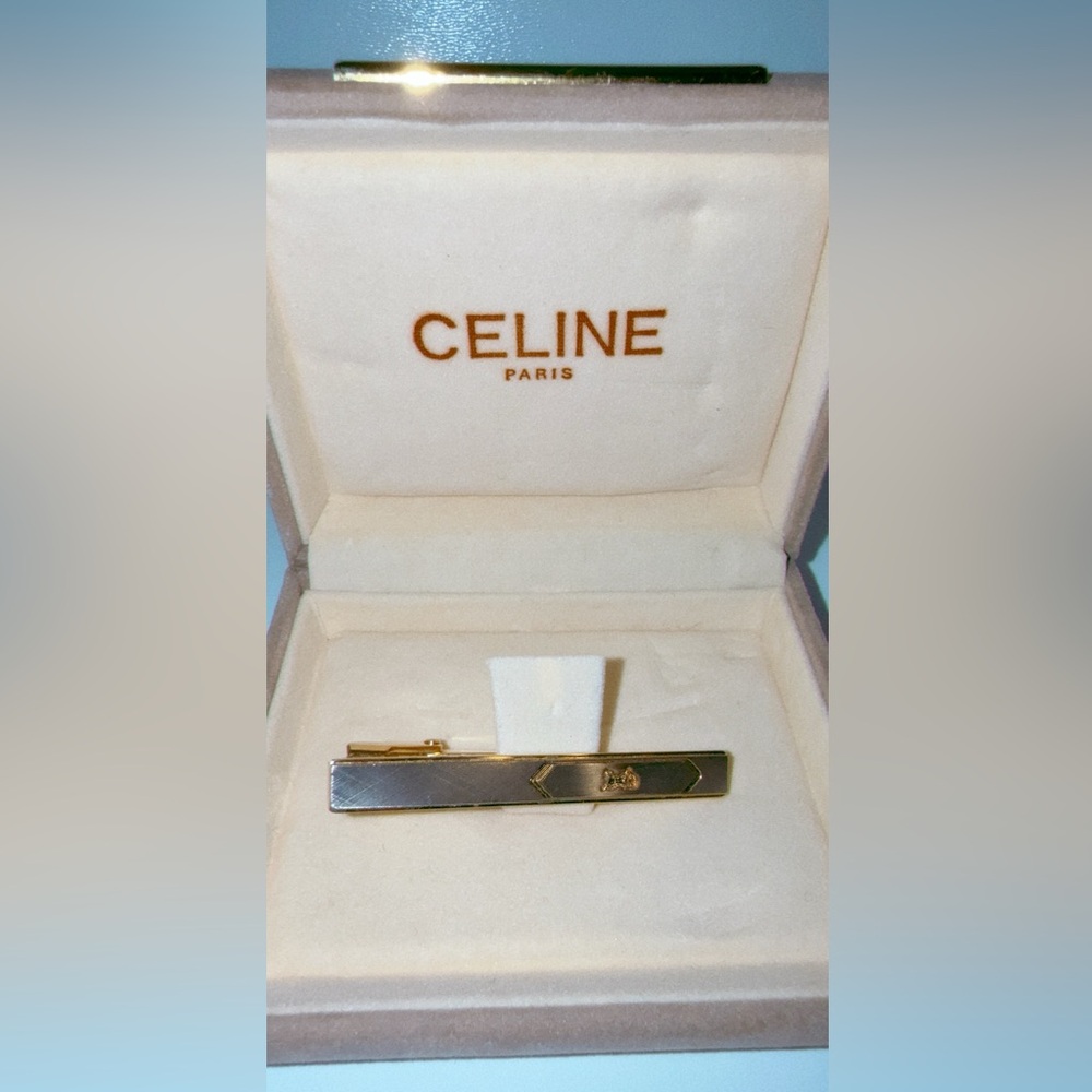 Vintage Celine Two Tone Tie Clip